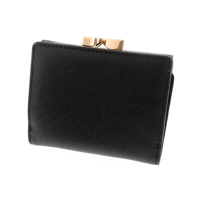 ヴィヴィアン ウエストウッド 二つ折り財布 二折財布 レディース ブランド Vivienne Westwood SAFFIANO がま口 ロゴ 51010018 L001N N403 BLACK ビビアン_2