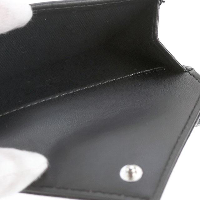 ヴィヴィアン ウエストウッド 三つ折り財布 三折財布 レディース ブランド Vivienne Westwood PU GRAIN 革 レザーウォレット 小銭入れあり ロゴ 51150009 S000D N403 BLACK ビビアン_5