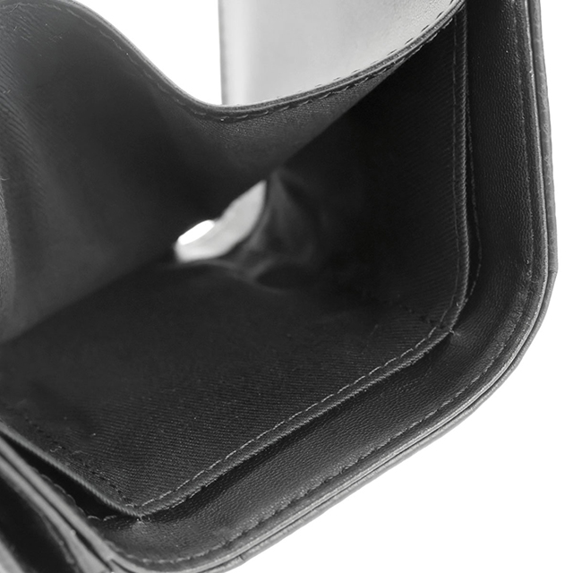 ヴィヴィアン ウエストウッド 三つ折り財布 三折財布 レディース ブランド Vivienne Westwood PU GRAIN 革 レザーウォレット 小銭入れあり ロゴ 51150009 S000D N403 BLACK ビビアン_6