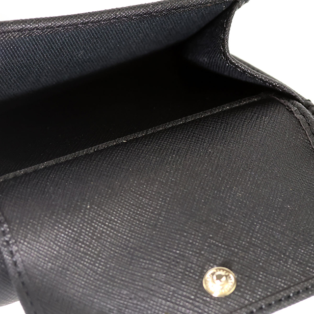 ヴィヴィアン ウエストウッド 三つ折り財布 三折財布 レディース ブランド Vivienne Westwood SAFFIANO PLAIN 革 レザーウォレット 小銭入れあり ロゴ 5115002TW S000B N402 BLACK ビビアン_5