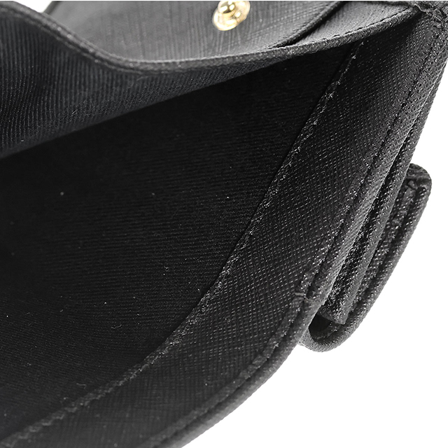 ヴィヴィアン ウエストウッド 三つ折り財布 三折財布 レディース ブランド Vivienne Westwood SAFFIANO PLAIN 革 レザーウォレット 小銭入れあり ロゴ 5115002TW S000B N402 BLACK ビビアン_6