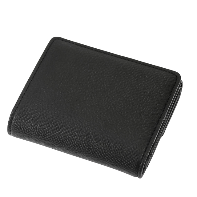 ヴィヴィアン ウエストウッド 二つ折り財布 二折財布 レディース ブランド Vivienne Westwood SAFFIANO PLAIN 革 レザーウォレット 小銭入れあり ロゴ 51150032W S000B N402 BLACK ビビアン_2