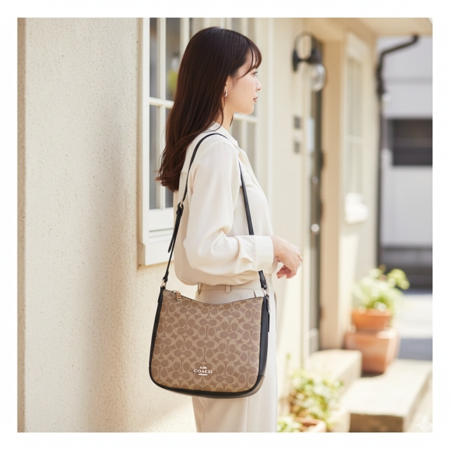 コーチ ショルダーバッグ レディース ブランド COACH CZ177 IMQRX ブラウン 斜めがけ 高級 おしゃれ プレゼント 女性 実用的 かわいい_3