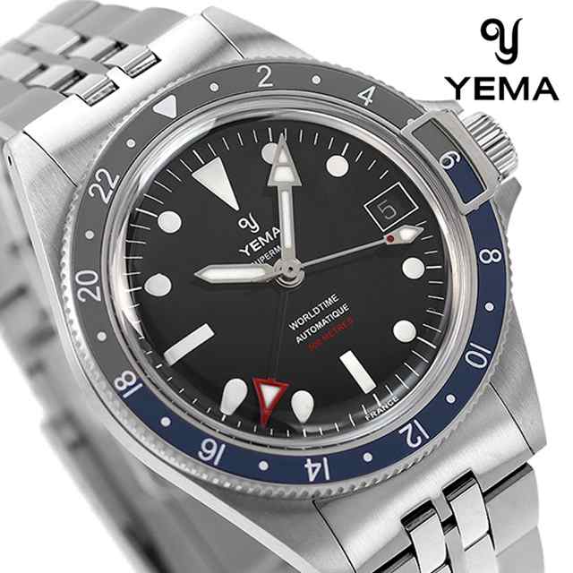 イエマ 腕時計 スーパーマンヘリテージ ブロンズ GMT メンズ 自動巻