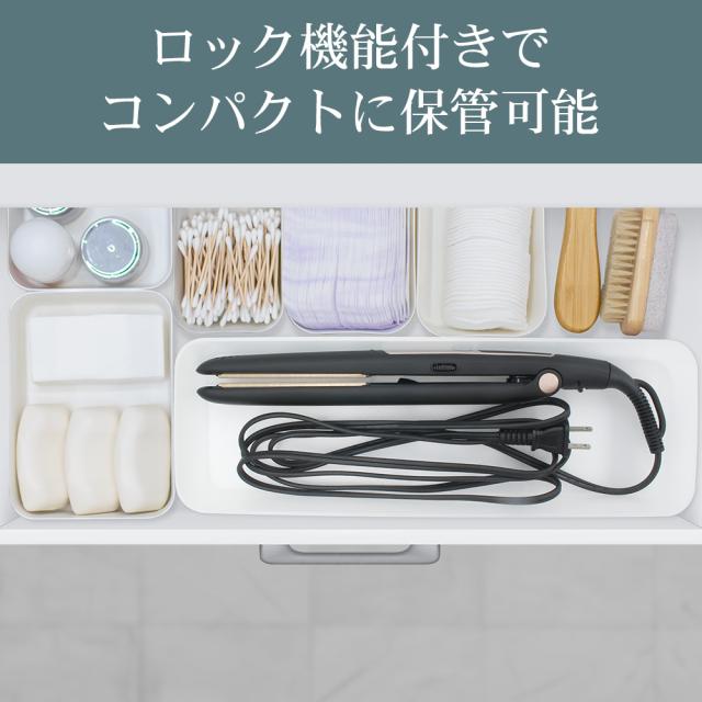 ストレートアイロン ヘアアイロン マイナスイオン 24mm幅 ナノシルク