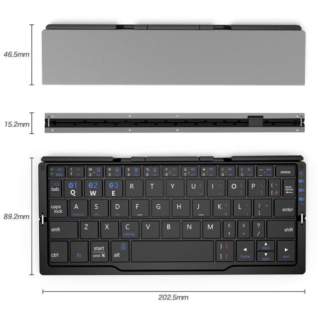 ワイヤレスキーボード Bluetooth Ipad Ipadmini Ipad Pro Iphone アイパッド Windows 折りたたみ 無線 スティック型 スタンド付きの通販はau Pay マーケット Premium Stage