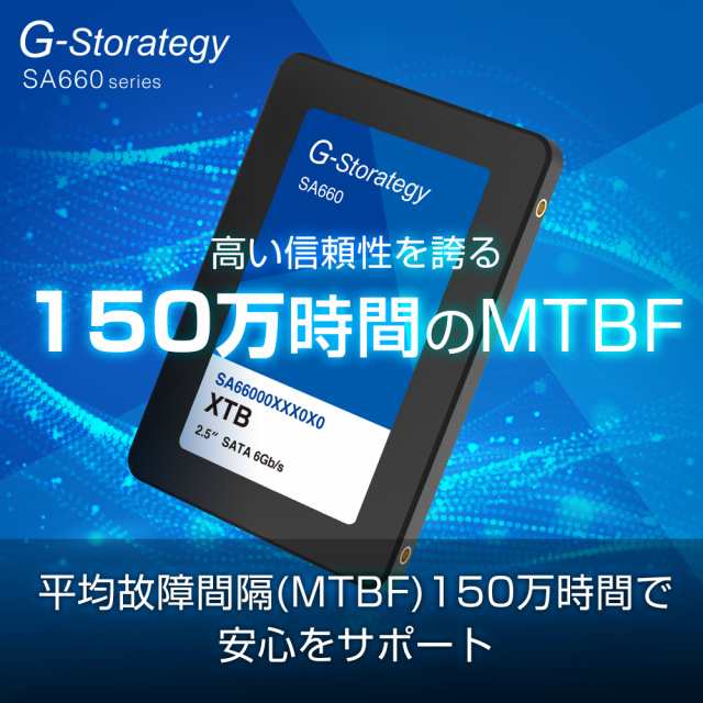 日本の職人技 内蔵SSD 2TB SATA3接続2.5インチ 読み出し最大560MB/s 書