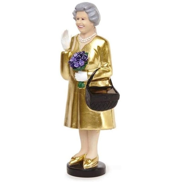 ソーラークイーン ゴールド 手を振る エリザベス女王 人形 イギリス おしゃれ 置物 オブジェ Kikkerland キッカーランド の通販はau  PAY マーケット - オリジ