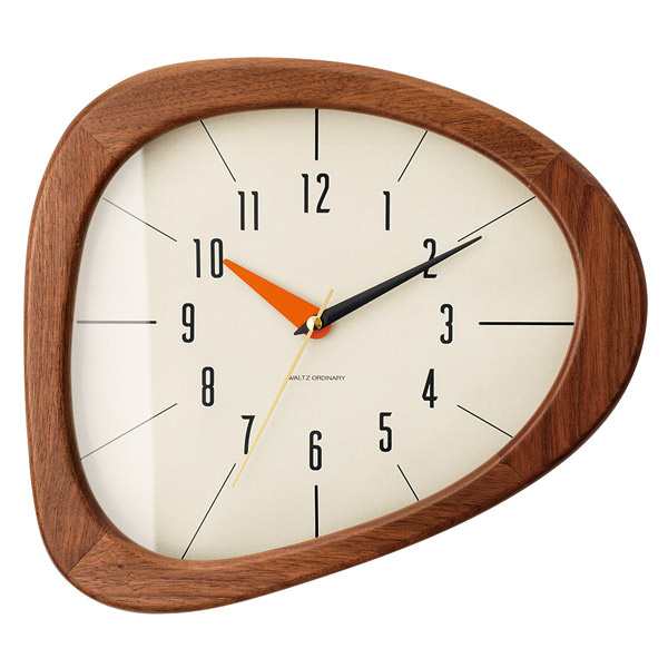 掛け時計 おしゃれ キーノ 壁掛け時計 壁時計 レトロ 北欧 木製 