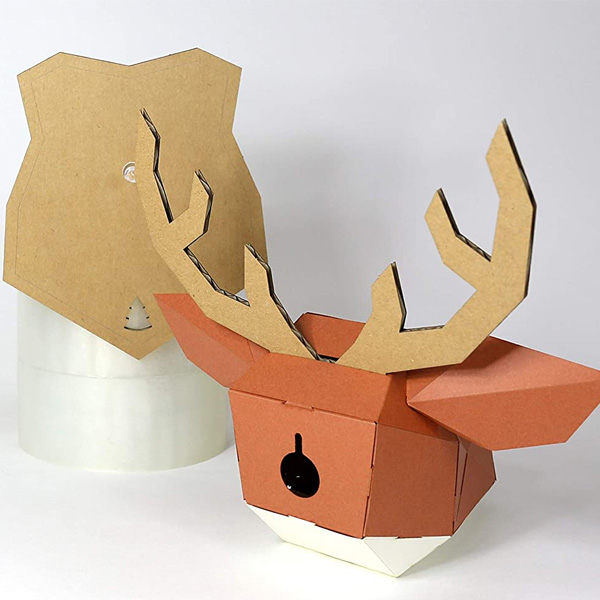 サクサク 壁飾り シカ ペーパークラフト 手作り 組み立てキット インテリア 工作 子供 おうち 遊び トナカイ クリスマス雑貨の通販はau Pay マーケット オリジ