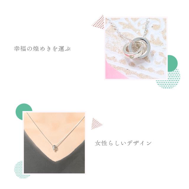 【リボン済＆紙袋】4°c ヨンドシー 正規品 ネックレス レディース 8月誕生石 誕生日 ダブルループ ペリドット ペンダント 4度 4c 4℃ プレゼント アクセサリー シルバー 祝い_4