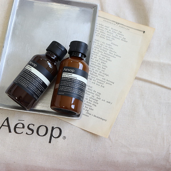 Aesop シャンプー・コンディショナー・ボディクレンザーセット イソップ Aesop シャンプー コンディショナー ヘアケアセット 巾着付き