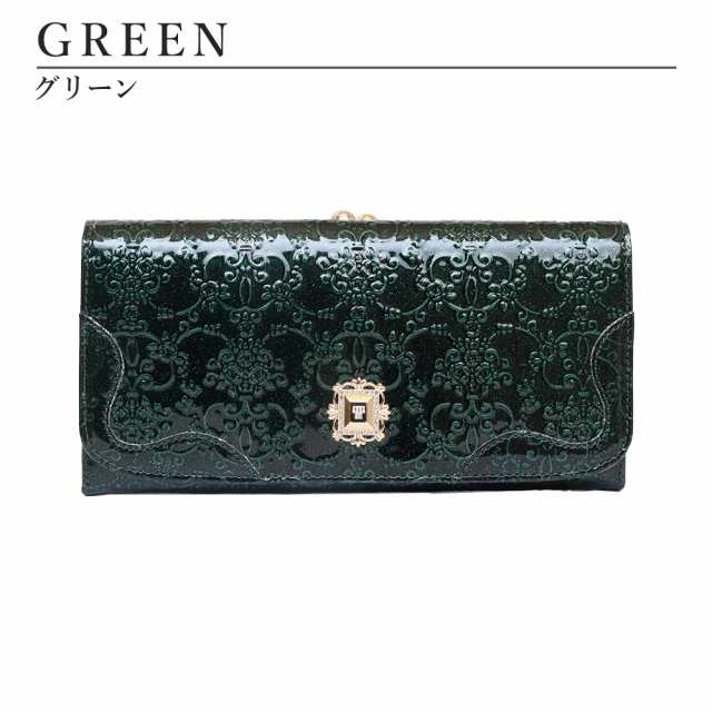 ANNA SUI BLACKエナメル 長財布 - 長財布