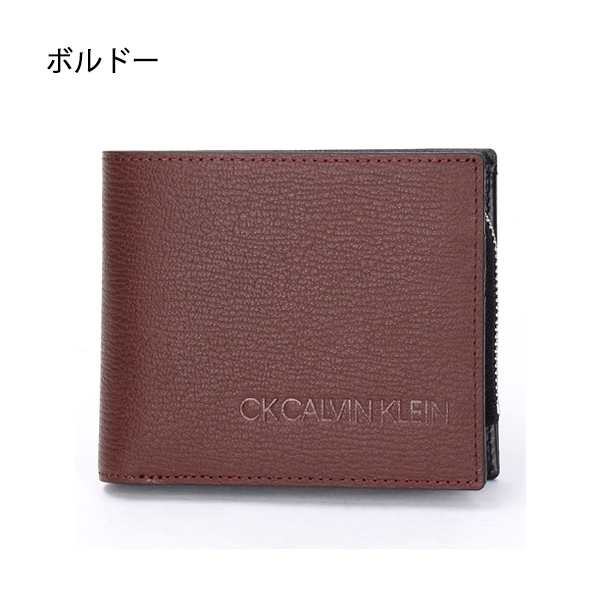 カルバンクライン CK CALVIN KLEIN 財布 小銭入れ着脱式 二つ折り財布