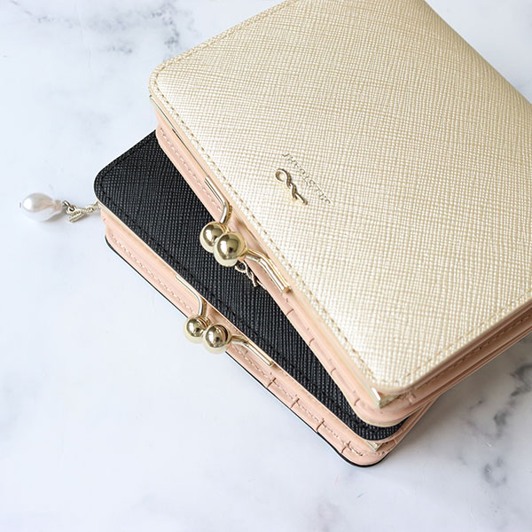 ジルスチュアート 財布 リボン 口金二つ折り財布 がま口 レディース