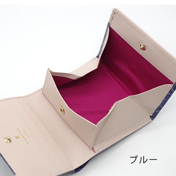 【継続期間押さえるSALE！引き下げ中】ランバンオンブルー LANVIN en Bleu 紙入れ ボックス席二つ折り紙入れ アダラ 482333 本革 なめし革 LANVIN en Bleu ブランド名専用BOX付き添い人