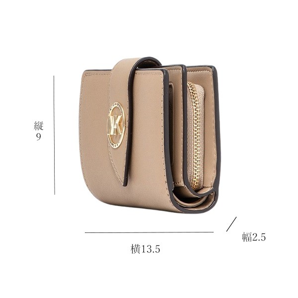 13 新品 MICHAEL KORS マイケルコース 折り財布 ストライプ