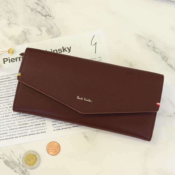 ポールスミス レディース 財布 長財布 かぶせ フラップ ハイライトステッチ 883732 W266S Paul Smith 正規品 新品 ブランド  ギフト プレ｜au PAY マーケット