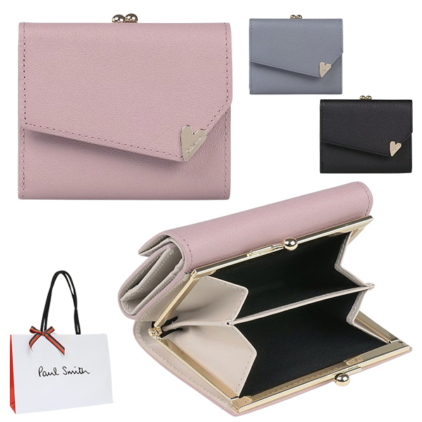 ポールスミス Paul Smith レディース ラブレター がま口3つ折り財布 845079 W831