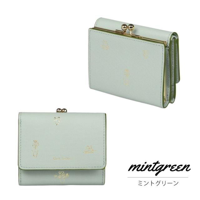 希少 Paul Smith ポールスミス がま口財布 レディース グリーン 緑 Paul Smith（ポール・スミス） 財布 レディース 三つ折り財布