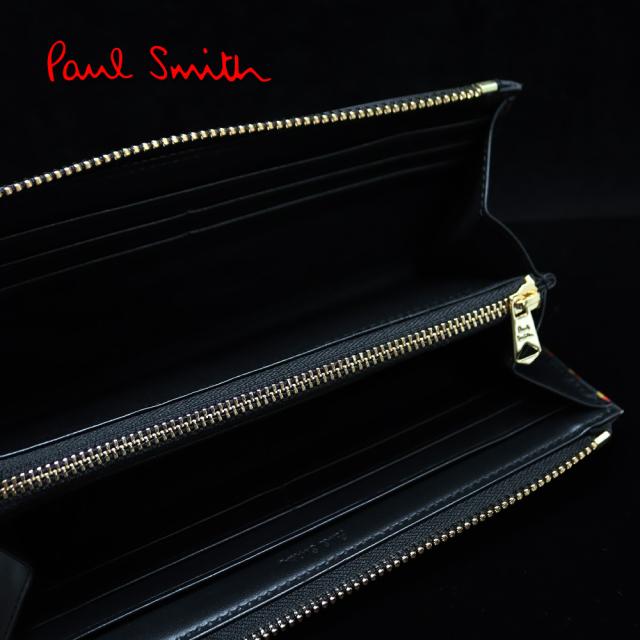 ポールスミス 財布 Paul Smith メンズ L字ファスナー長財布 ブライト