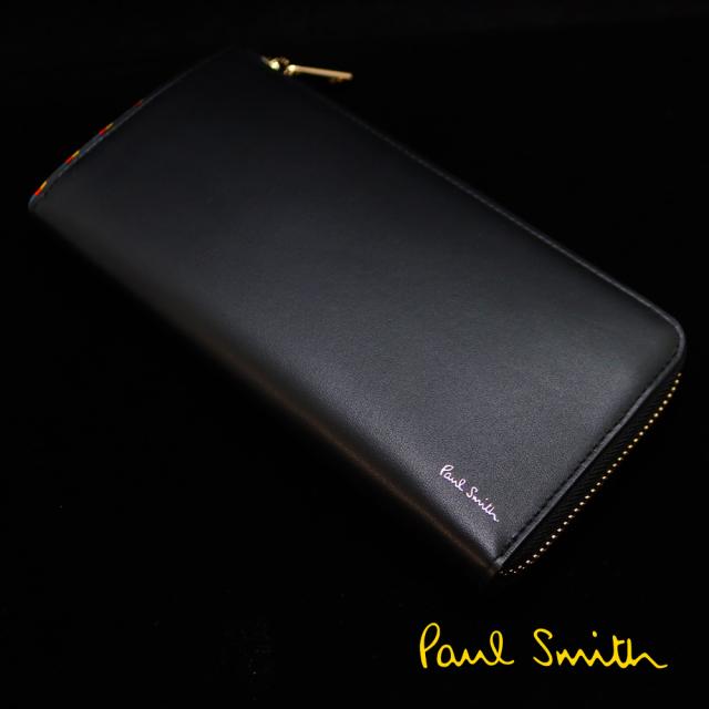 ポールスミス 財布 Paul Smith メンズ L字ファスナー長財布 ブライト
