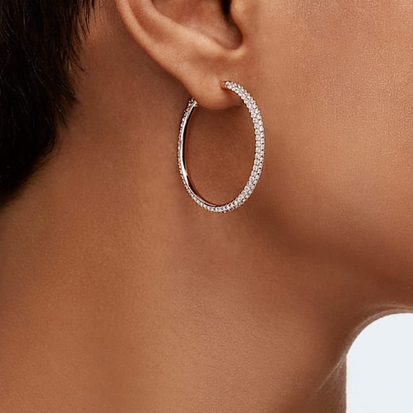 【美品】スワロフスキー　stoneフープピアス SWAROVSKI｜【公式】【スワロフスキー】Stone フープピアス