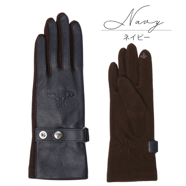 ヴィヴィアンウエストウッド　ベルト手袋　オーブ　タッチパネル対応 ヴィヴィアンウエストウッド レディース 手袋 グローブ タッチパネル