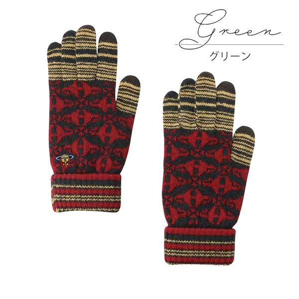 ヴィヴィアン レディース 手袋  MUD ORB ニット手袋 4121VW241 ヴィヴィアン レディース 手袋 MUD ORB ニット手袋 4121VW241 の通販は