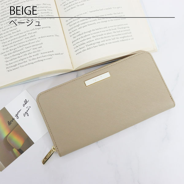 未使用　agnes b. アニエスベー レザーラウンドジップ長財布　ベージュ 期間限定SALE！値下げ中】アニエスベー 財布 agnesb.VOYAGE ファスナー