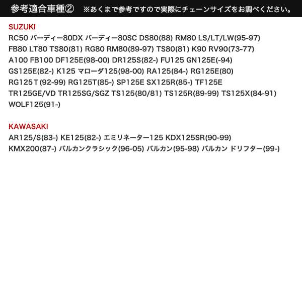 バイクチェーン ドライブチェーン ノンシール 428-150L クロム【配送種別:B】の通販はau PAY マーケット - 五大陸