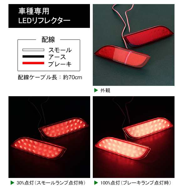 LEDリフレクター レヴォーグ レガシィ インプレッサ など スモール・ブレーキ連動 ブレーキランプ【配送種別:B】の通販はau PAY マーケット  - 五大陸