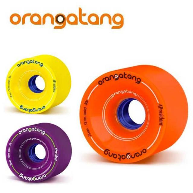 【4個1セット】 ORANGATANG WEELS [ 4 PRESIDENT @12000] オランガタン ウィール ロング スケート 用【正規代理店商品】