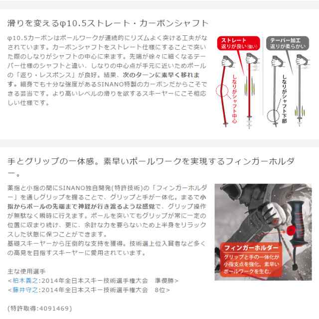 Sinano Skiing Pole ビート Rc 21060 シナノ スキー ポール ２本組 スキー 用 正規代理店商品 の通販はau Pay マーケット Aimpoint