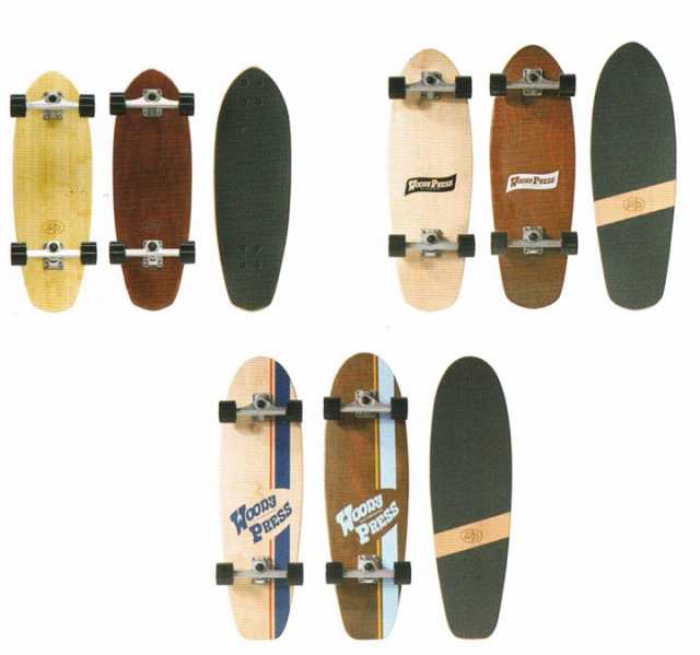 オリジナルケース付[ WOODY PRESS CARVING @18500] ウッディ プレス SURF SKATE サーフスケート 【正規代理店商品】の通販は 13,471円