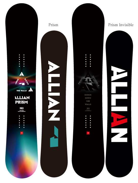 【在庫限り最終特価】 ALLIAN SNOWBOARD [ PRISM & PRISM INVISIBLE @76000] アライアン スノーボード 【正規代理店商品】【送料無料】