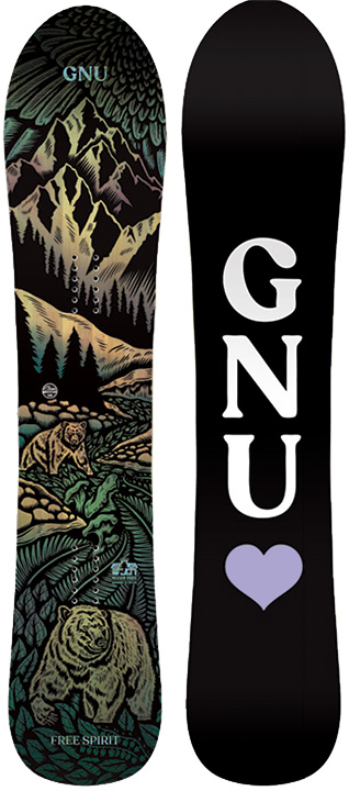 GNU [ FREE SPIRIT @99000] グヌー ガールズ スノーボード 【正規代理店商品】 【送料無料】