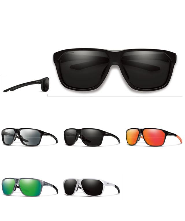 SMITH (スミス) PivLock Leadout Black Photochromic Clear to Gray Sunglasses ピブロック リードアウト ブラック フォトクロミック クリア グレイ サングラス SMITH PivLock Leadout Matte Black（CP Red Mirror）日本正規品