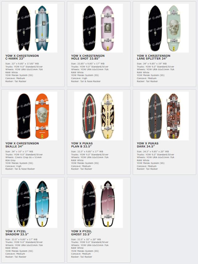 【在庫限り最終特価】 [ YOW SURFSKATE SHAPER SERIES @41500] ヤウ サーフスケート ロングスケート 【正規代理店商品】_1