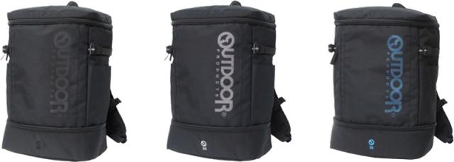 [ OUTDOOR PRODUCTS 22469025 ２ルーム シフティング ドットロゴ デイパック @9800] アウトドア プロダクツ DAYPACKリュック 【正規代理店商品】