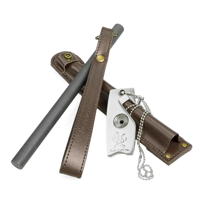 Bush Craft  [ ファイヤーメーカー レザーケースセット ストライカー付き @8900] ブッシュクラフト 焚火 アウトドア キャンプ