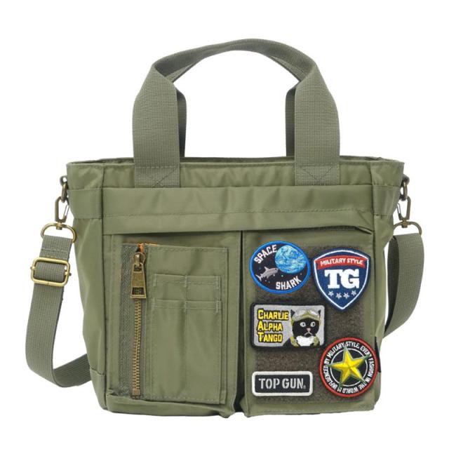 TOP GUN [ 20369011 TOTE SHOULDER BAG @6800] トップガン トート ショルダーバッグ ワッペン付の通販は 7,040円