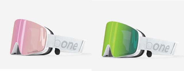 bONE 骨伝導 インカム内蔵 マグネット着脱式レンズ SNOW GOGGLE @36000