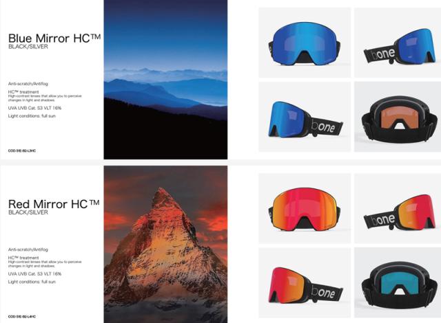 bONE 骨伝導 インカム内蔵 マグネット着脱式レンズ SNOW GOGGLE @36000