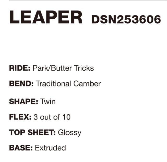 DC BOARDS [ LEAPER @65000] スノーボード 【正規代理店商品】【送料無料】 DC SNOWBOARDS [ LEAPER @65000] スノーボード 【正規代理店商品