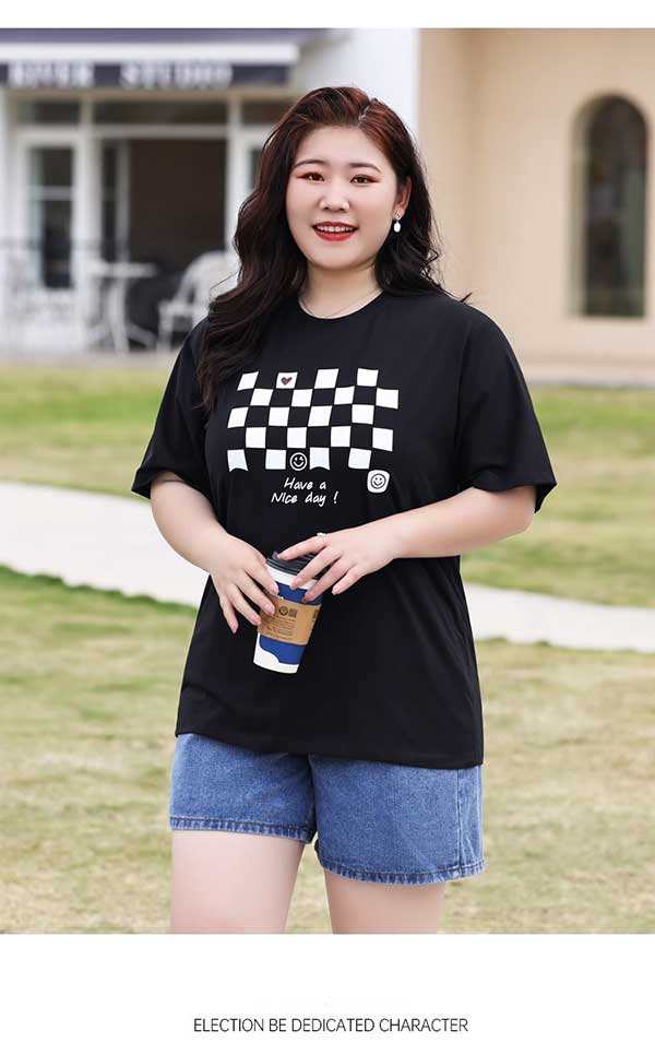 激安正規 韓国風 女夏新しい 大きいサイズ半袖Tシャツ 気質ファッションTシャツ 学生Tシャツ XL ピンク