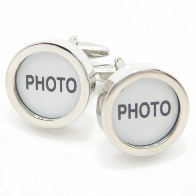 写真をカフスにinフォトフレームのカフスボタンの通販は