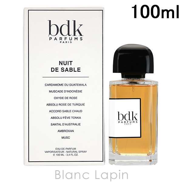 ビーディーケーパルファム BDK Parfums ニュイドゥサーブル EDP 100ml