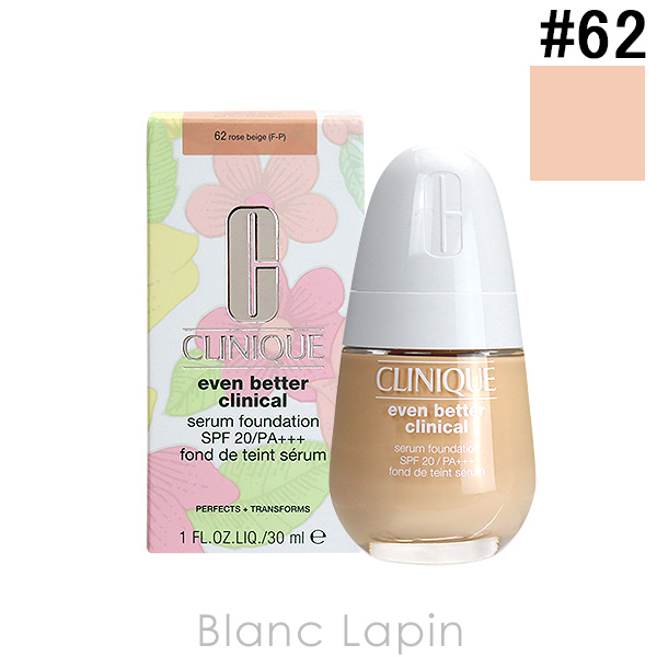 クリニーク CLINIQUE イーブンベターブライトセラムファンデーション20 #62 ローズ ベージュ 30ml リキッドファンデーション [078440]〔決算キャンペーン〕の通販は 4,968円