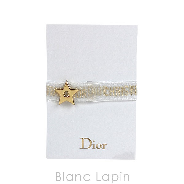 【ノベルティ】 クリスチャンディオール Dior リボンブレスレット スター #ホワイト/ゴールド [481250]｜au PAY マーケット